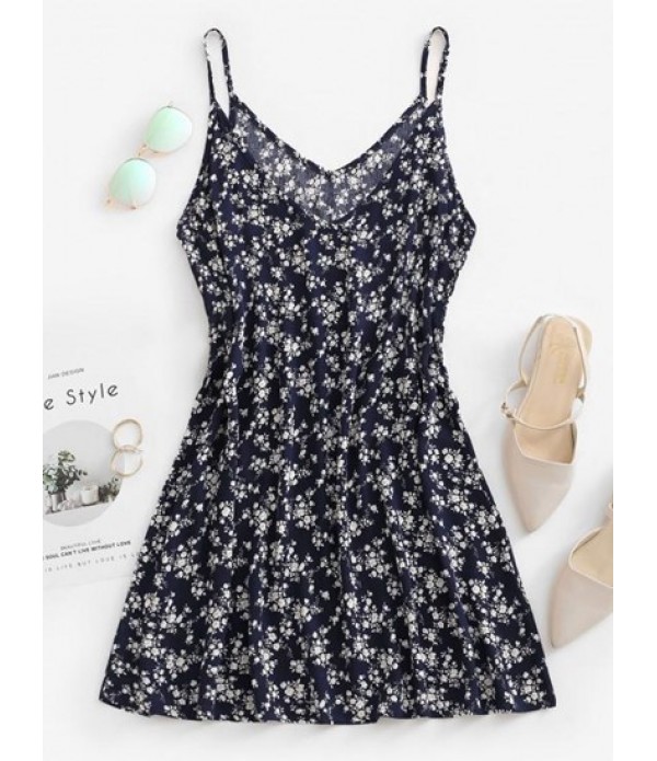 Ditsy Floral Trapeze Cami Summer Dress