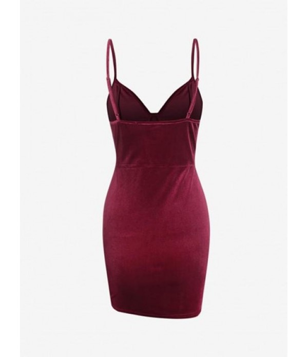 Cami Bustier Corset-style Velvet Slinky Dress